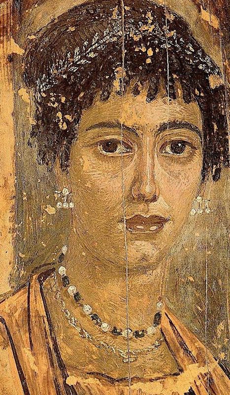 Ritratto di donna, dalla necropoli di El-Fayuum, II sec. d.C.